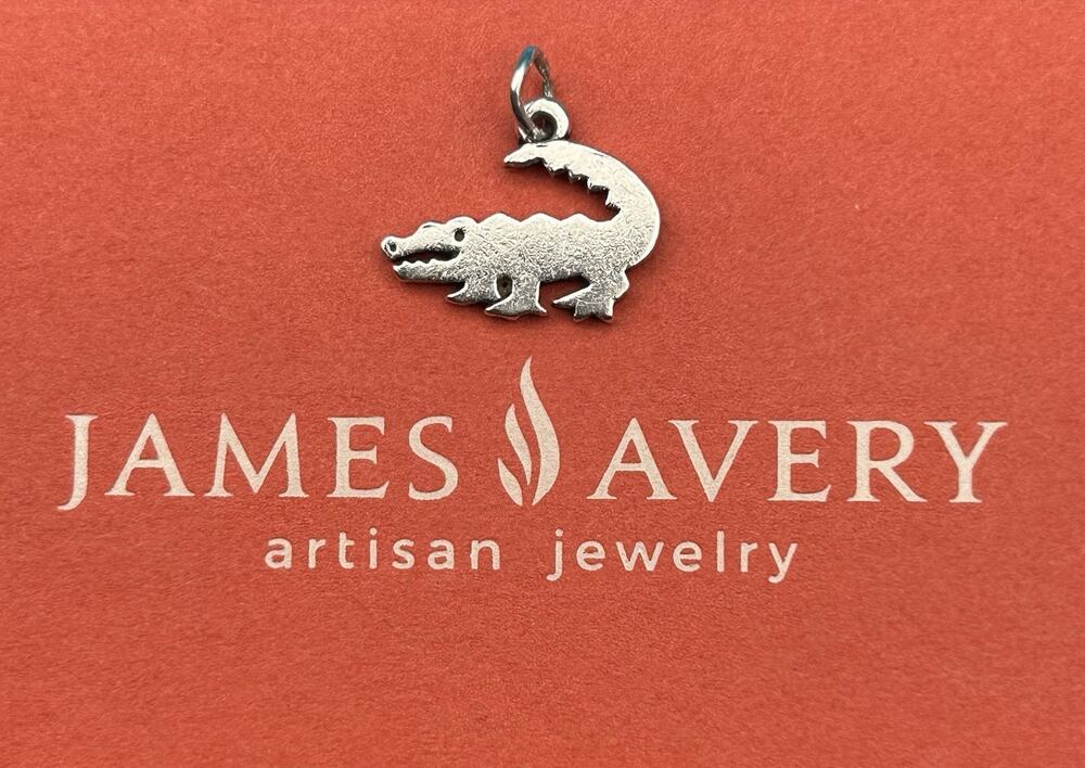 Authentic James Avery 925 Retired Sterling Silver Alligator Charm Small RARE!